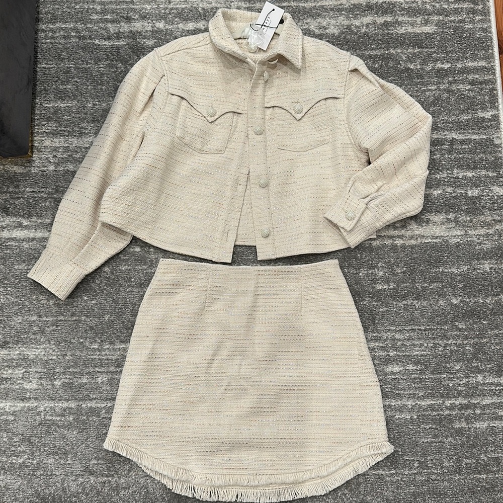 Sundays Pearl Jacket and Skirt Set